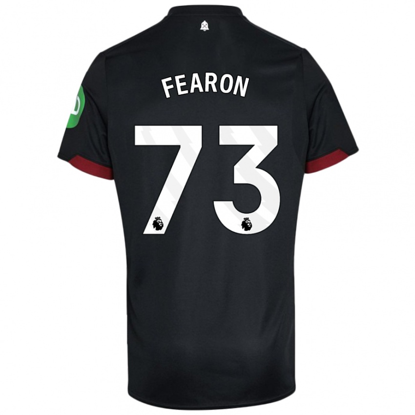 Kinder Preston Fearon #73 Schwarz Weiß Auswärtstrikot Trikot 2024/25 T-Shirt Schweiz