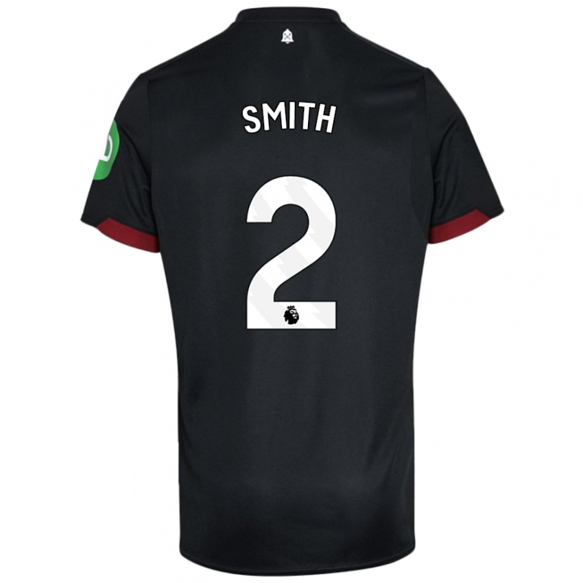 Kinder Kirsty Smith #2 Schwarz Weiß Auswärtstrikot Trikot 2024/25 T-Shirt Schweiz