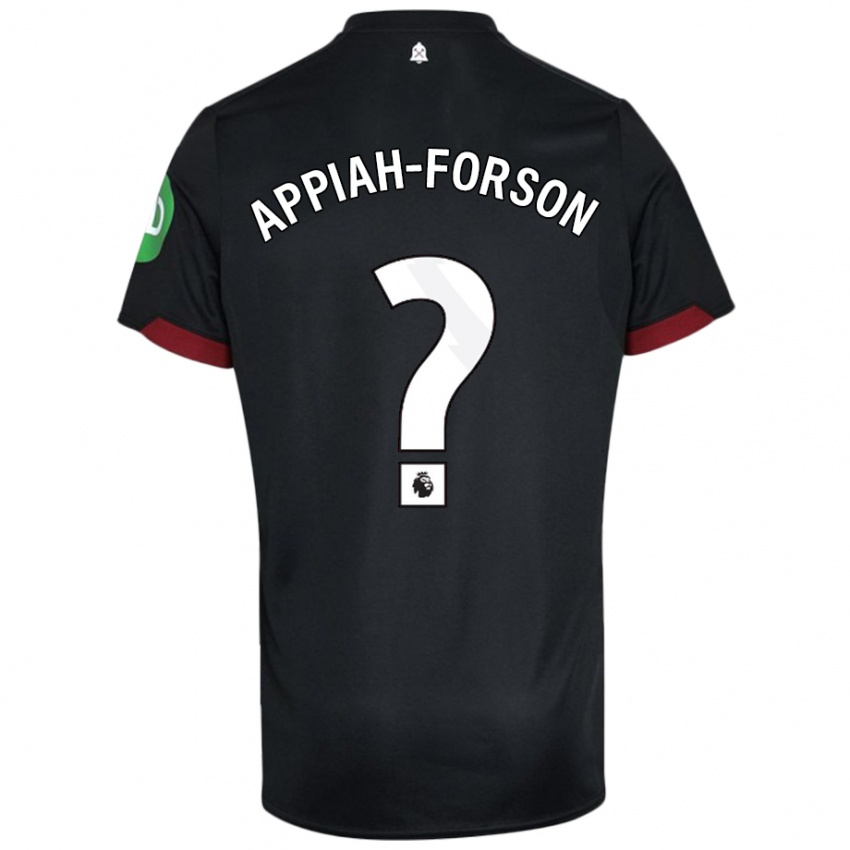 Kinder Keenan Appiah-Forson #0 Schwarz Weiß Auswärtstrikot Trikot 2024/25 T-Shirt Schweiz