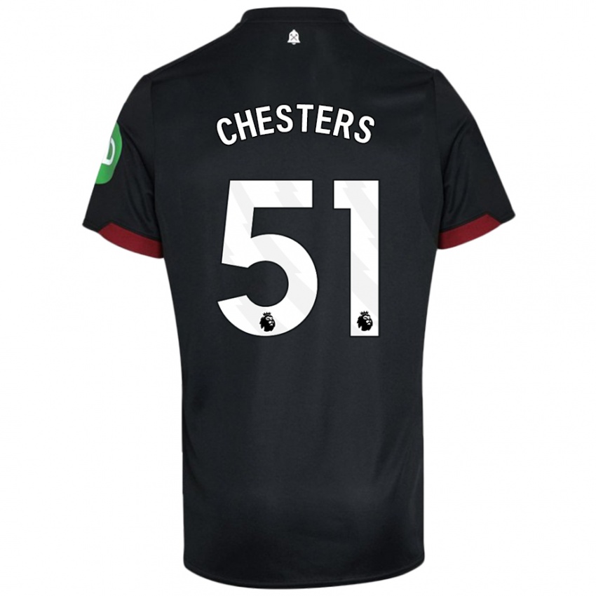 Kinder Dan Chesters #51 Schwarz Weiß Auswärtstrikot Trikot 2024/25 T-Shirt Schweiz