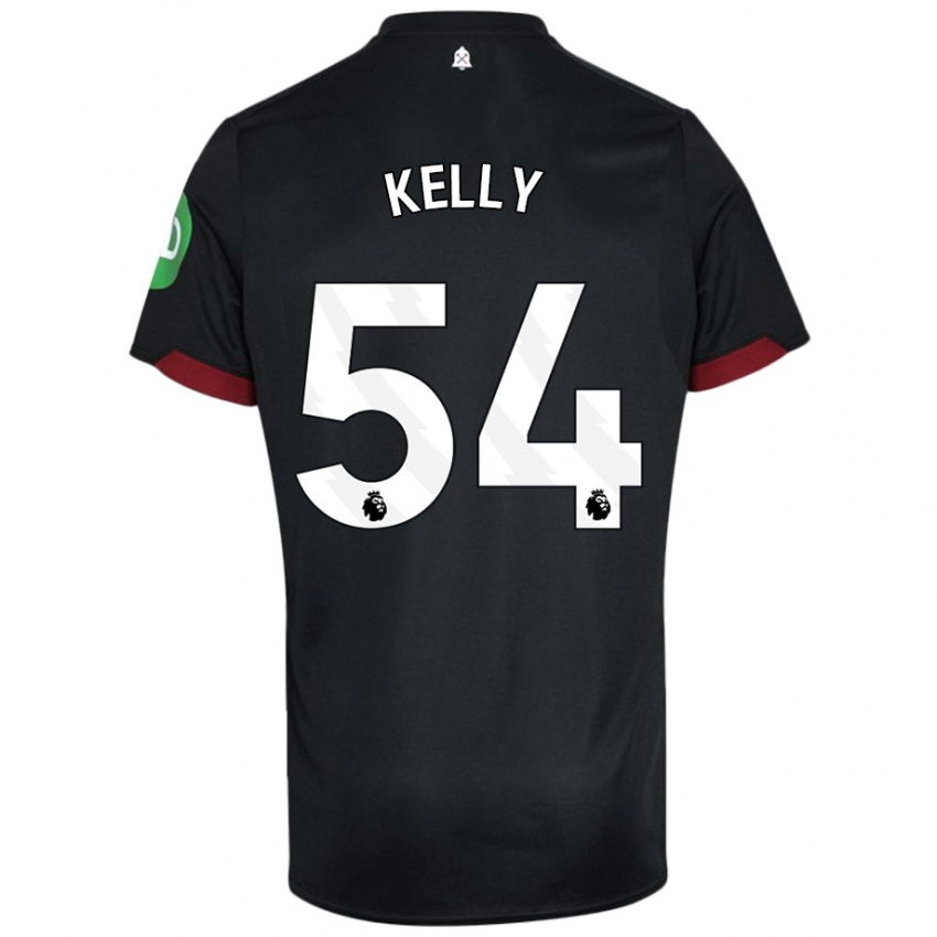 Kinder Patrick Kelly #54 Schwarz Weiß Auswärtstrikot Trikot 2024/25 T-Shirt Schweiz