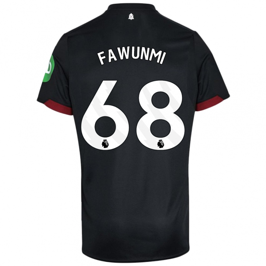 Kinder Favour Fawunmi #68 Schwarz Weiß Auswärtstrikot Trikot 2024/25 T-Shirt Schweiz