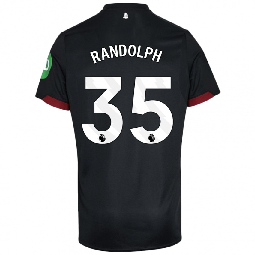 Kinder Darren Randolph #35 Schwarz Weiß Auswärtstrikot Trikot 2024/25 T-Shirt Schweiz