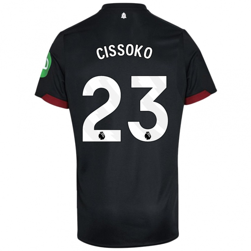 Kinder Hawa Cissoko #23 Schwarz Weiß Auswärtstrikot Trikot 2024/25 T-Shirt Schweiz