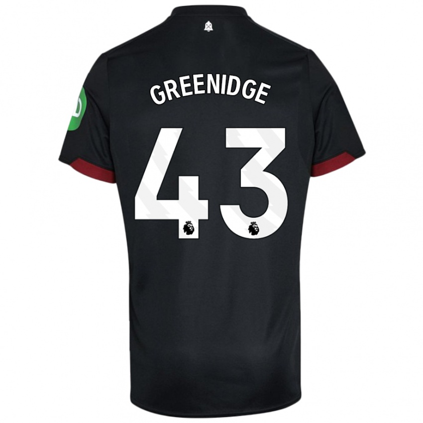 Kinder Will Greenidge #43 Schwarz Weiß Auswärtstrikot Trikot 2024/25 T-Shirt Schweiz