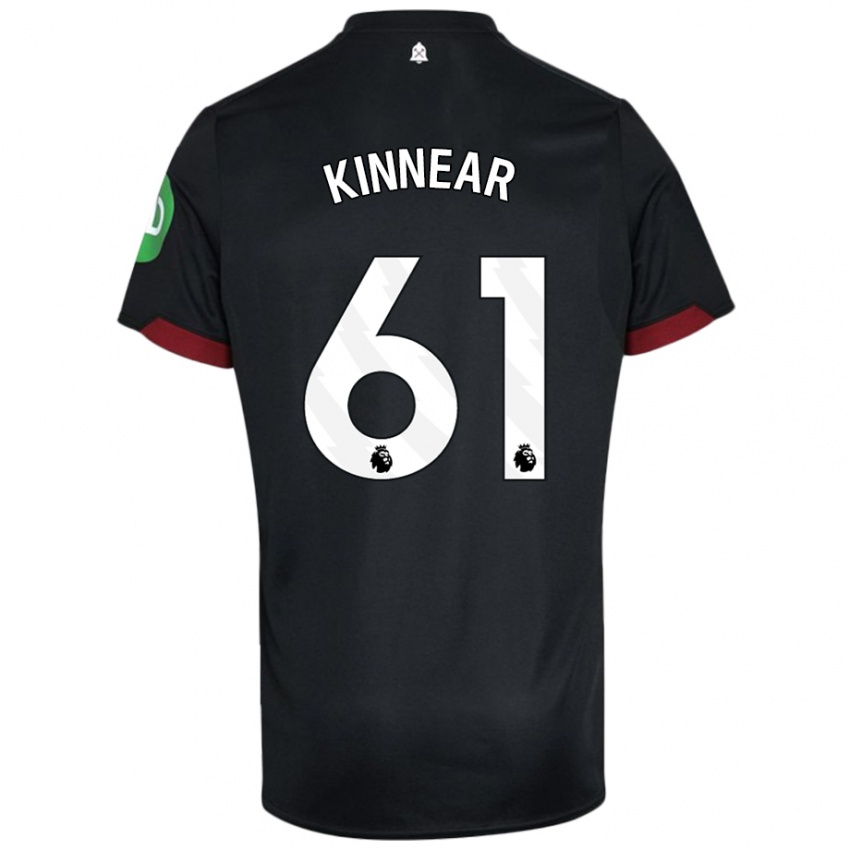 Kinder Brian Kinnear #61 Schwarz Weiß Auswärtstrikot Trikot 2024/25 T-Shirt Schweiz