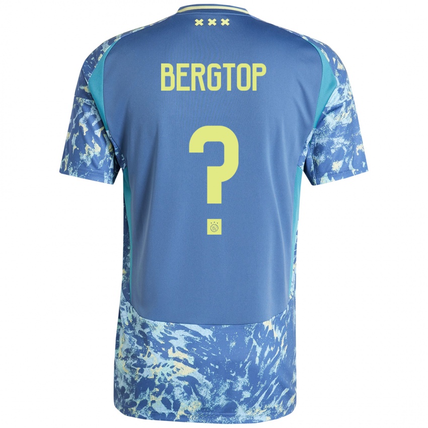 Kinder Sanyika Bergtop #0 Grau Blau Gelb Auswärtstrikot Trikot 2024/25 T-Shirt Schweiz