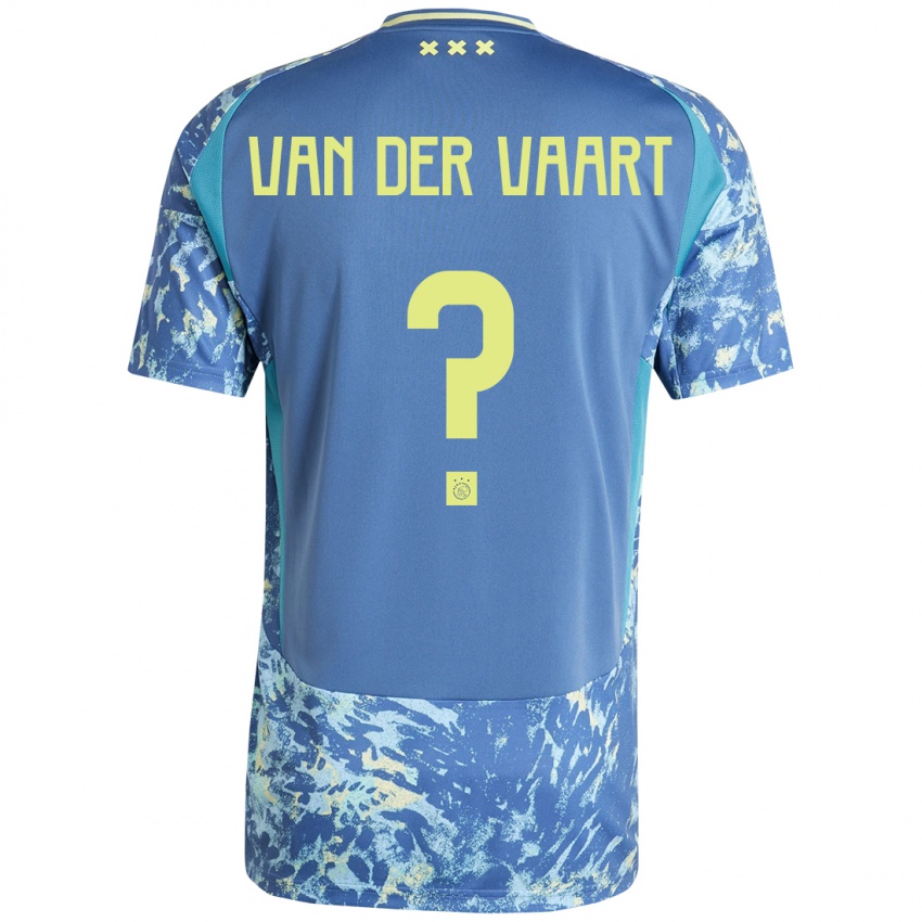 Kinder Damian Van Der Vaart #0 Grau Blau Gelb Auswärtstrikot Trikot 2024/25 T-Shirt Schweiz