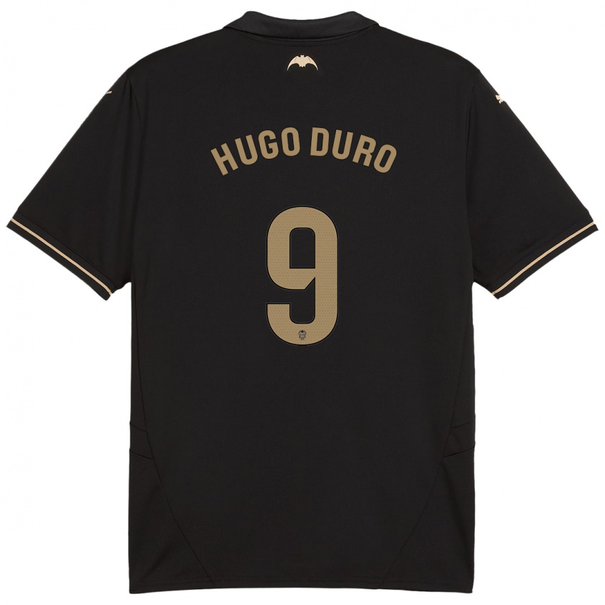 Enfant Maillot Hugo Duro #9 Noir Tenues Extérieur 2024/25 T-Shirt Suisse