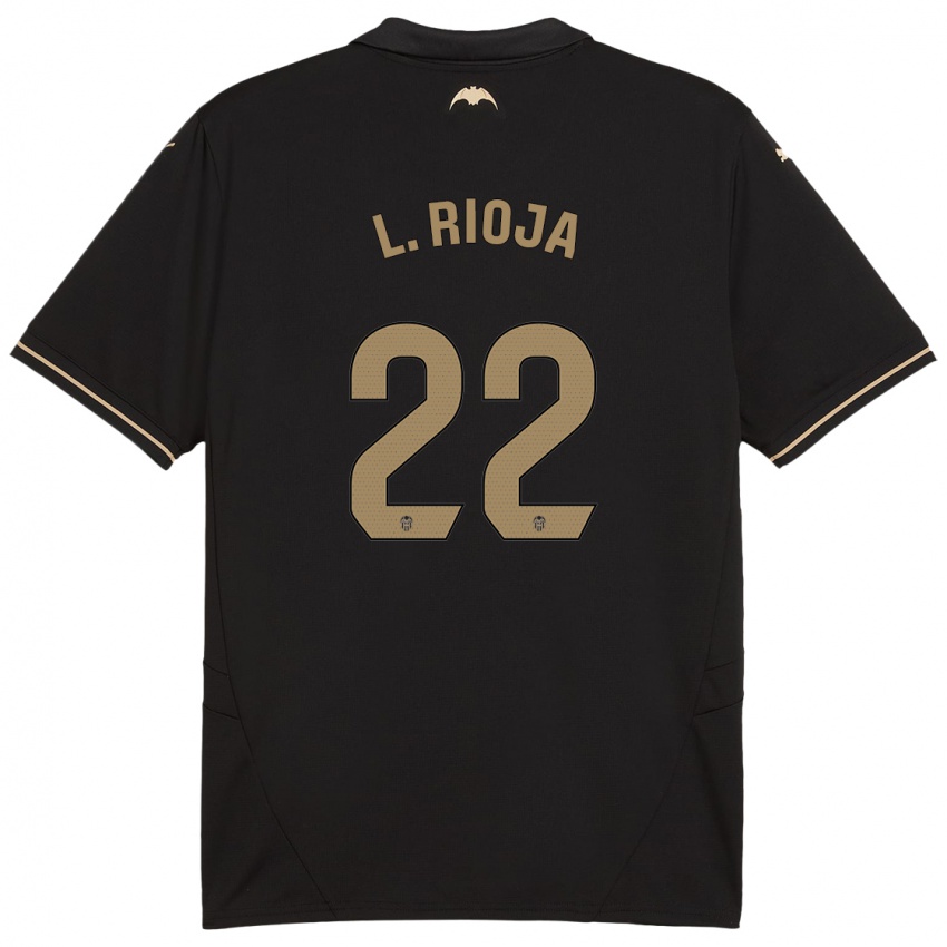 Enfant Maillot Luis Rioja #22 Noir Tenues Extérieur 2024/25 T-Shirt Suisse