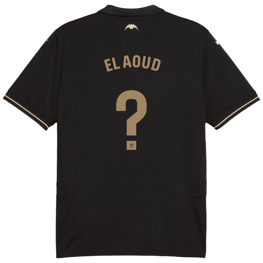 Enfant Maillot Ismail El Aoud #0 Noir Tenues Extérieur 2024/25 T-Shirt Suisse