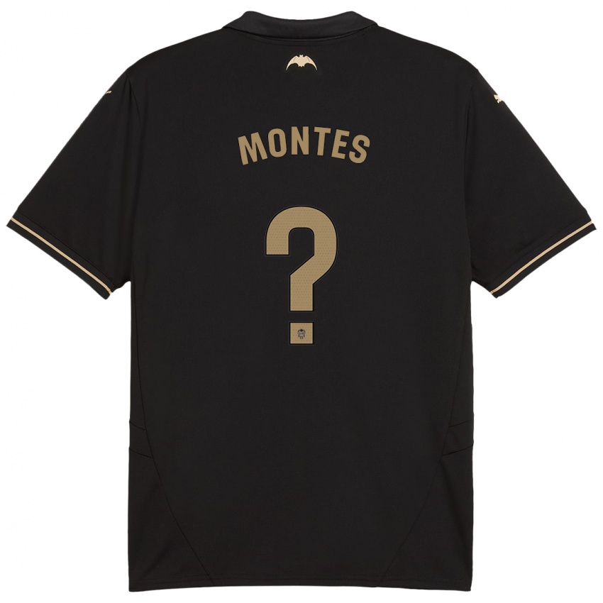 Enfant Maillot Jan Montes #0 Noir Tenues Extérieur 2024/25 T-Shirt Suisse