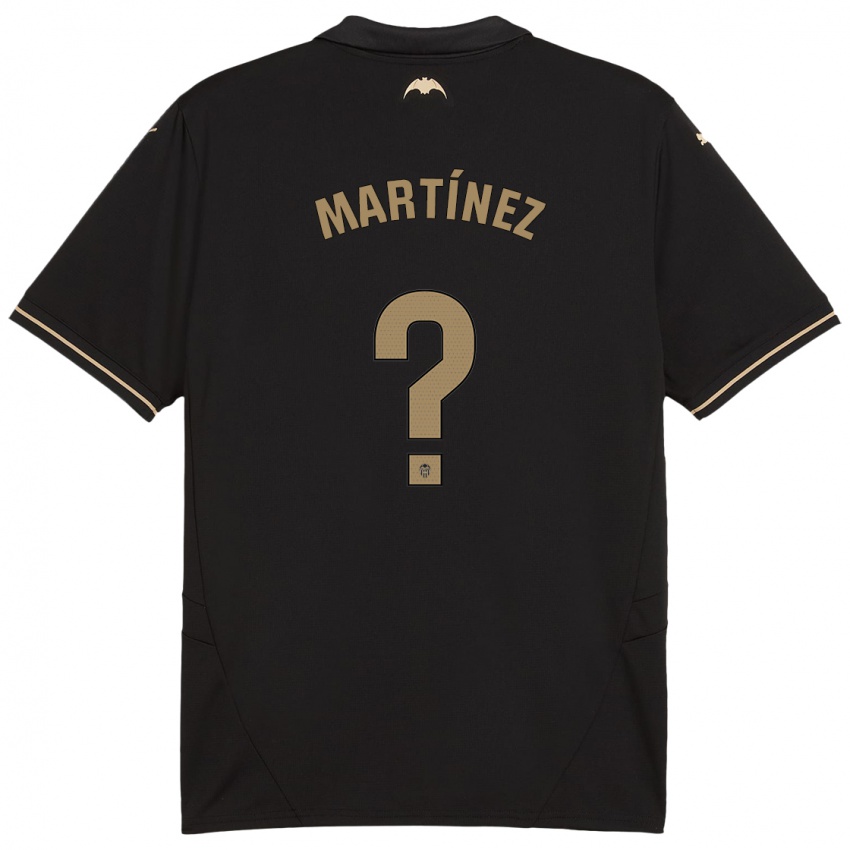 Enfant Maillot David Martínez #0 Noir Tenues Extérieur 2024/25 T-Shirt Suisse