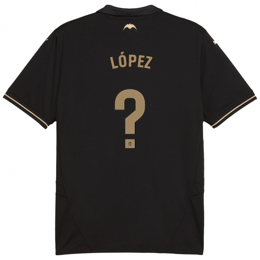 Enfant Maillot Pablo López #0 Noir Tenues Extérieur 2024/25 T-Shirt Suisse