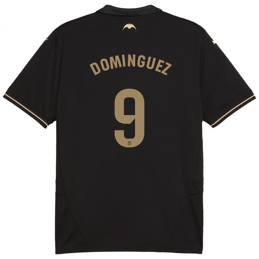 Enfant Maillot Mario Dominguez #9 Noir Tenues Extérieur 2024/25 T-Shirt Suisse