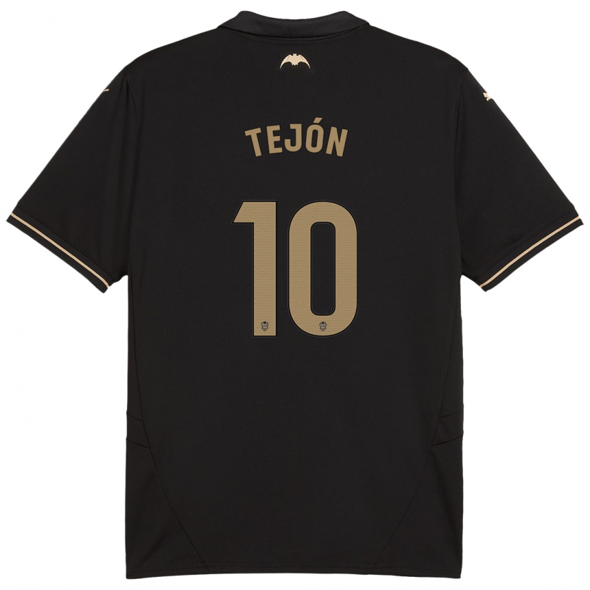 Enfant Maillot Martín Tejón #10 Noir Tenues Extérieur 2024/25 T-Shirt Suisse