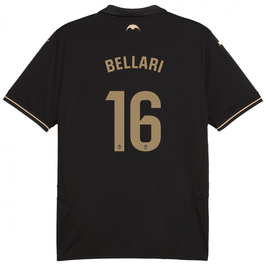 Enfant Maillot Hamza Bellari #16 Noir Tenues Extérieur 2024/25 T-Shirt Suisse