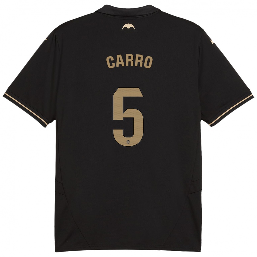 Kinder Marta Carro #5 Schwarz Auswärtstrikot Trikot 2024/25 T-Shirt Schweiz