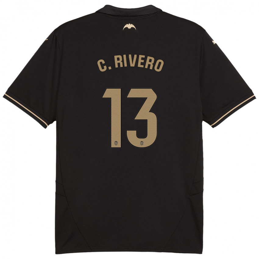 Kinder Cristian Rivero #13 Schwarz Auswärtstrikot Trikot 2024/25 T-Shirt Schweiz