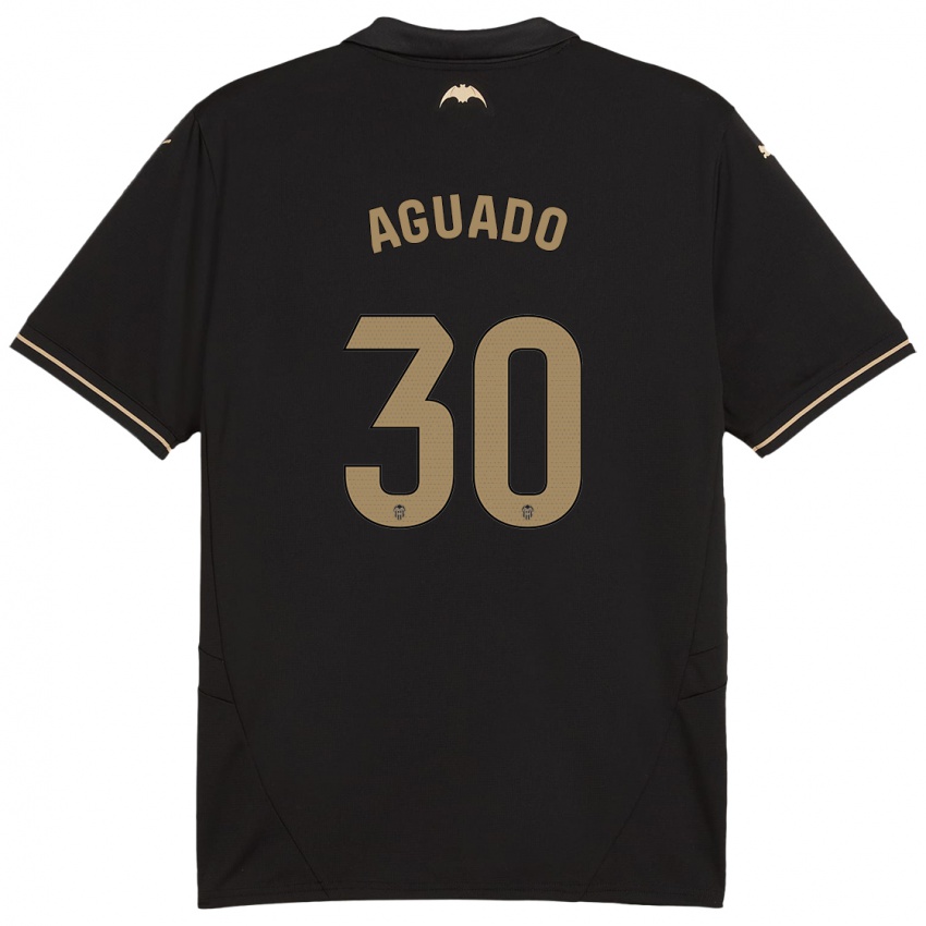 Kinder Julia Aguado #30 Schwarz Auswärtstrikot Trikot 2024/25 T-Shirt Schweiz