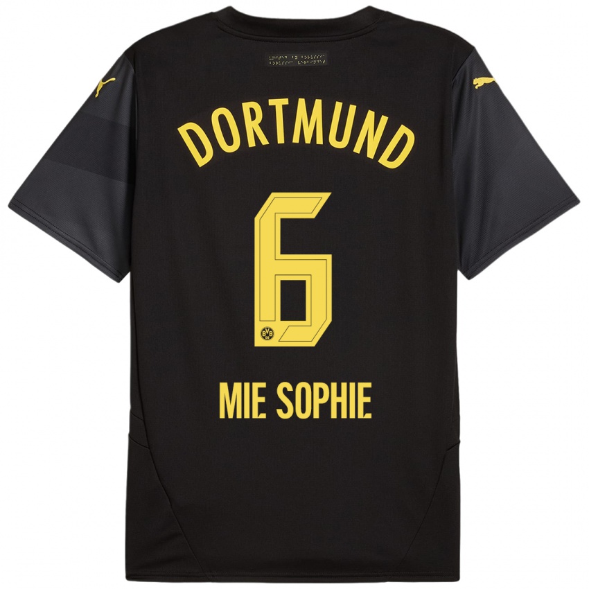 Kinder Sando Mie Sophie #6 Schwarz Gelb Auswärtstrikot Trikot 2024/25 T-Shirt Schweiz