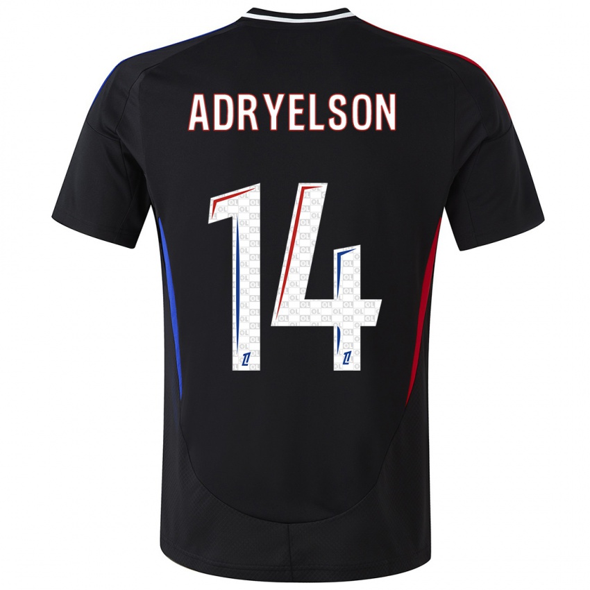 Kinder Adryelson #14 Schwarz Auswärtstrikot Trikot 2024/25 T-Shirt Schweiz