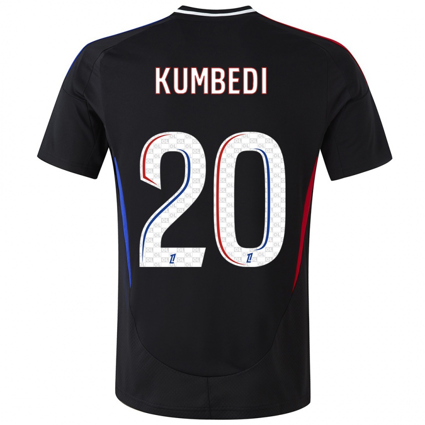 Kinder Saël Kumbedi #20 Schwarz Auswärtstrikot Trikot 2024/25 T-Shirt Schweiz