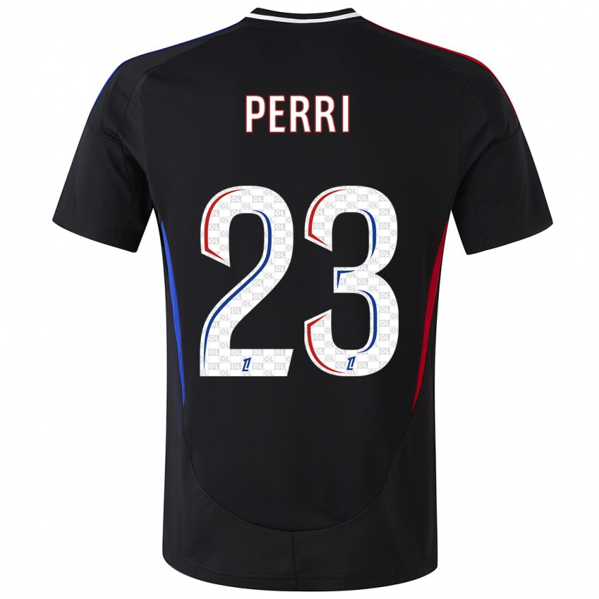 Kinder Lucas Perri #23 Schwarz Auswärtstrikot Trikot 2024/25 T-Shirt Schweiz