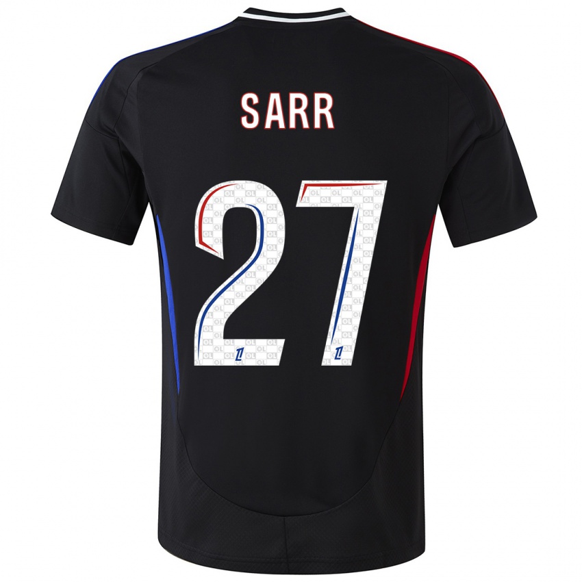 Kinder Amin Sarr #27 Schwarz Auswärtstrikot Trikot 2024/25 T-Shirt Schweiz