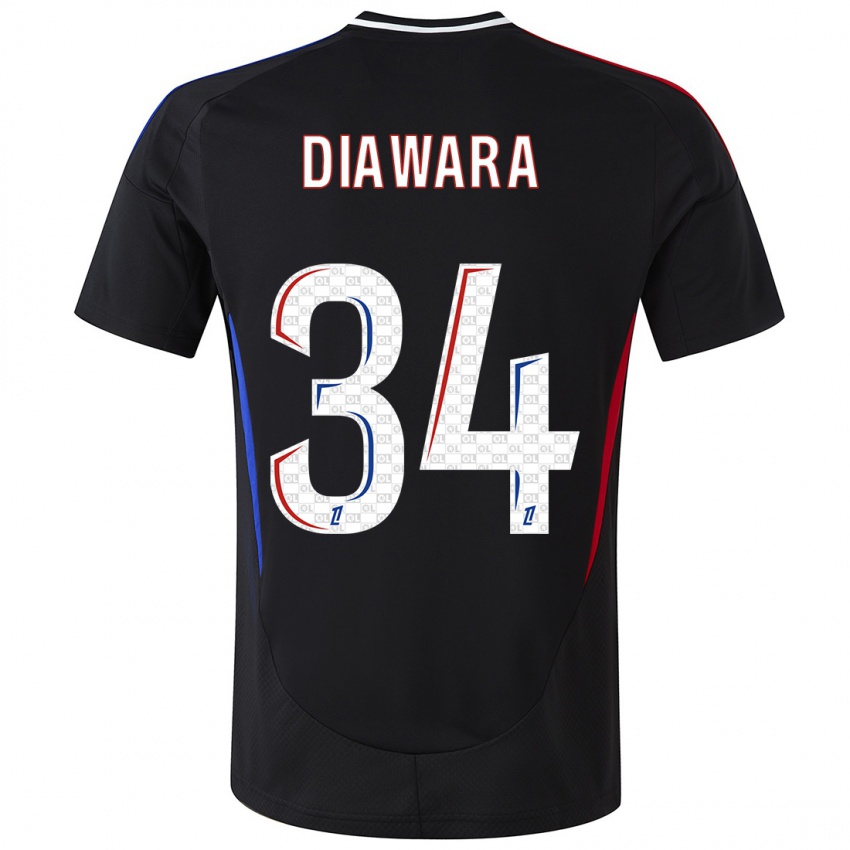 Kinder Mahamadou Diawara #34 Schwarz Auswärtstrikot Trikot 2024/25 T-Shirt Schweiz