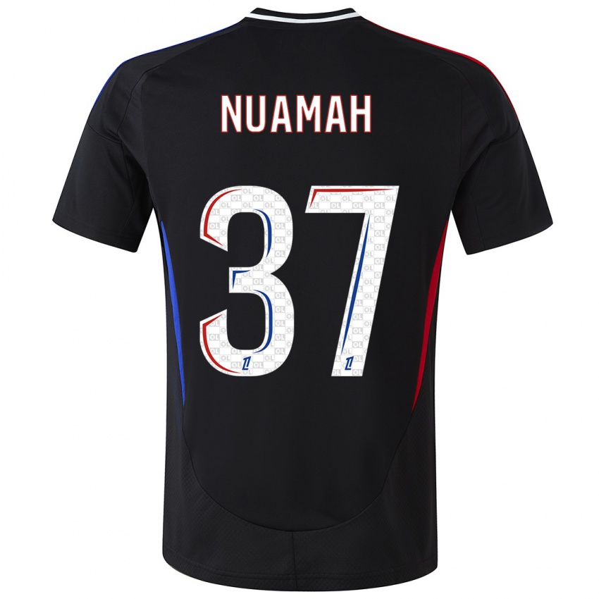 Kinder Ernest Nuamah #37 Schwarz Auswärtstrikot Trikot 2024/25 T-Shirt Schweiz