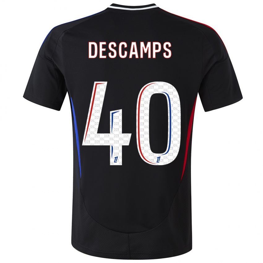 Kinder Rémy Descamps #40 Schwarz Auswärtstrikot Trikot 2024/25 T-Shirt Schweiz