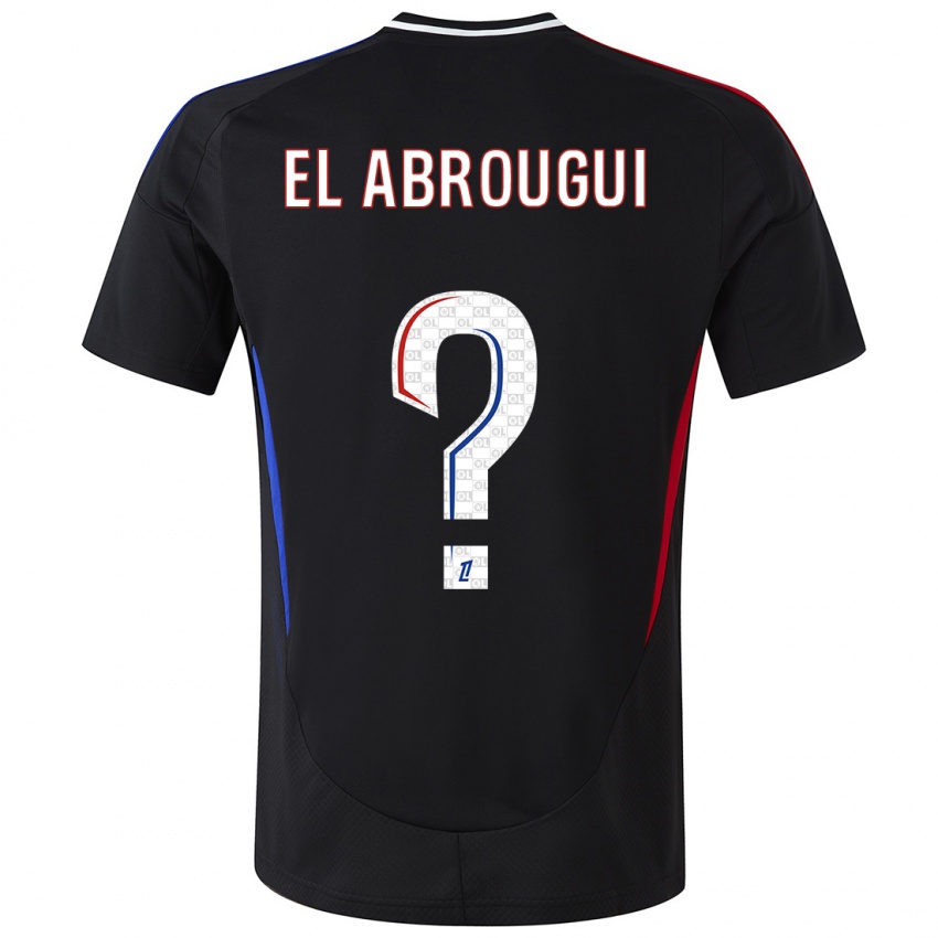 Kinder Wassim El Abrougui #0 Schwarz Auswärtstrikot Trikot 2024/25 T-Shirt Schweiz