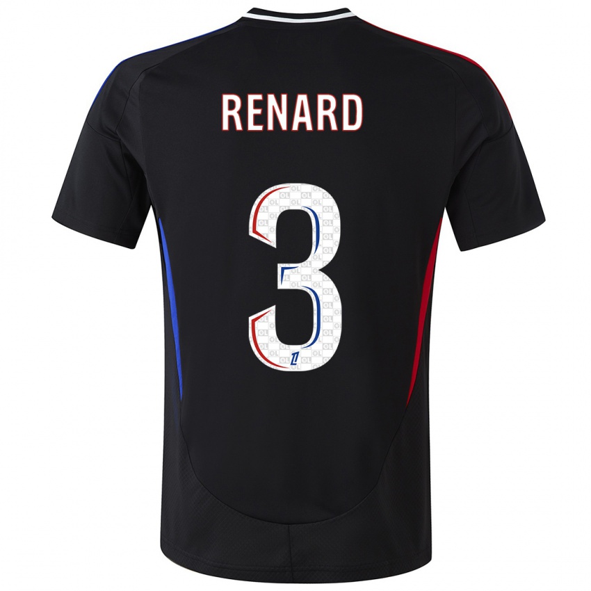 Kinder Wendie Renard #3 Schwarz Auswärtstrikot Trikot 2024/25 T-Shirt Schweiz