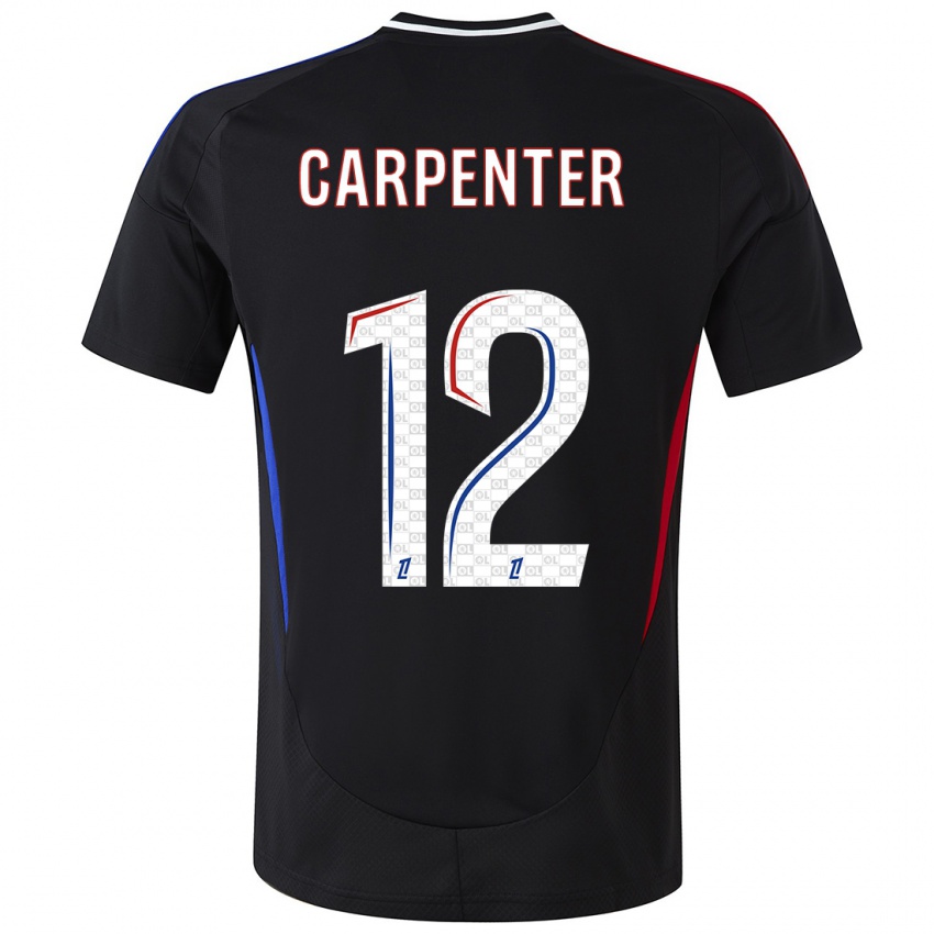 Kinder Ellie Carpenter #12 Schwarz Auswärtstrikot Trikot 2024/25 T-Shirt Schweiz