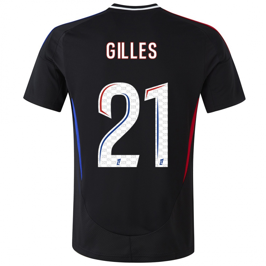 Kinder Vanessa Gilles #21 Schwarz Auswärtstrikot Trikot 2024/25 T-Shirt Schweiz