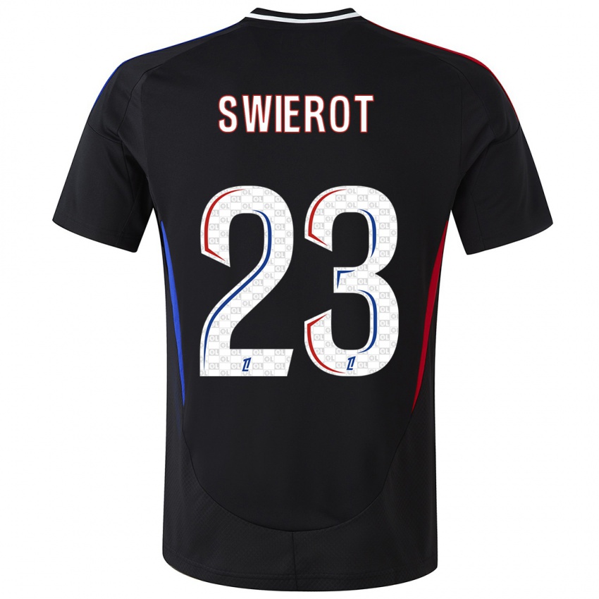 Kinder Julie Swierot #23 Schwarz Auswärtstrikot Trikot 2024/25 T-Shirt Schweiz