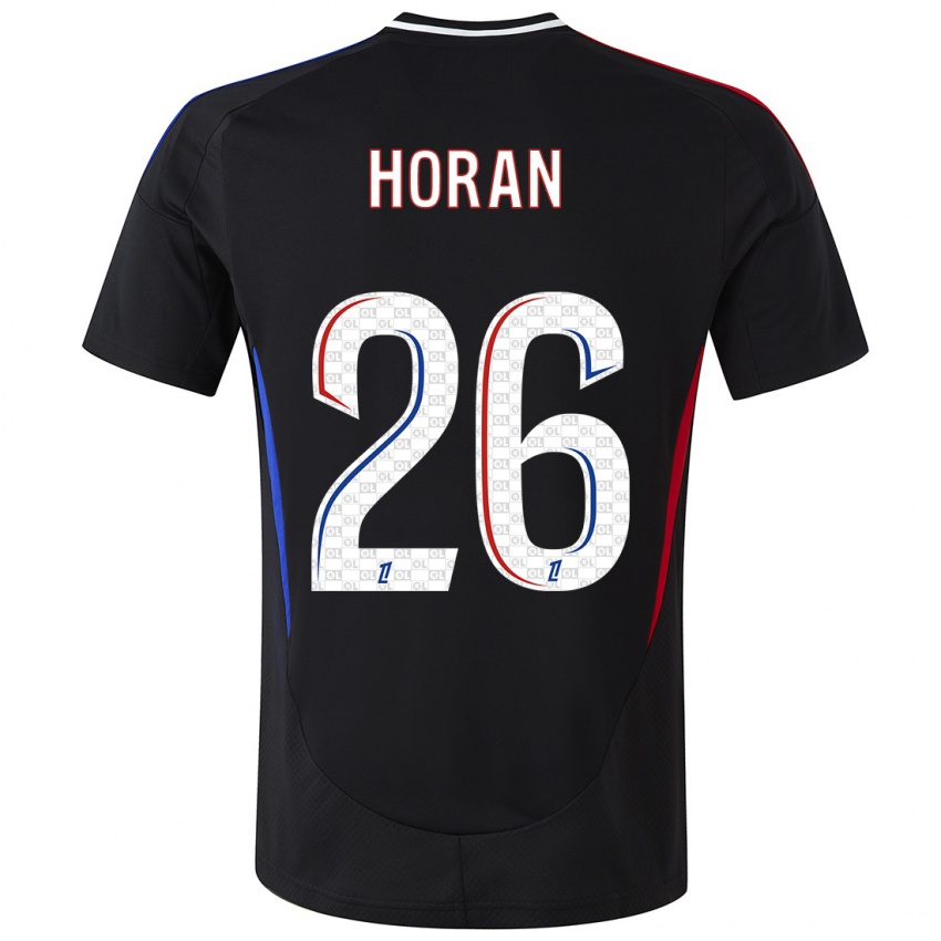 Kinder Lindsey Horan #26 Schwarz Auswärtstrikot Trikot 2024/25 T-Shirt Schweiz