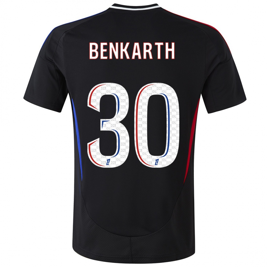 Kinder Laura Benkarth #30 Schwarz Auswärtstrikot Trikot 2024/25 T-Shirt Schweiz