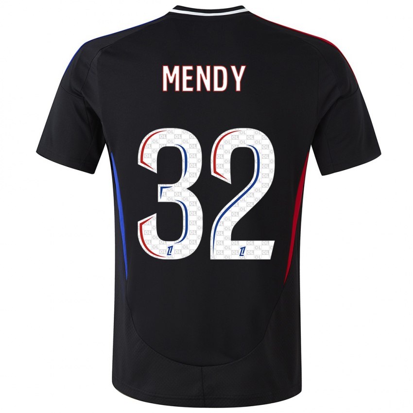 Kinder Maeline Mendy #32 Schwarz Auswärtstrikot Trikot 2024/25 T-Shirt Schweiz