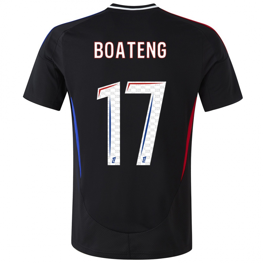 Kinder Jerome Boateng #17 Schwarz Auswärtstrikot Trikot 2024/25 T-Shirt Schweiz