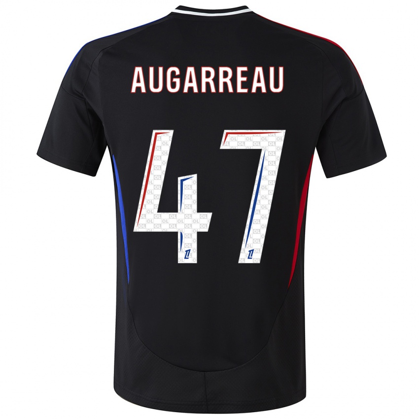 Kinder Sofiane Augarreau #47 Schwarz Auswärtstrikot Trikot 2024/25 T-Shirt Schweiz