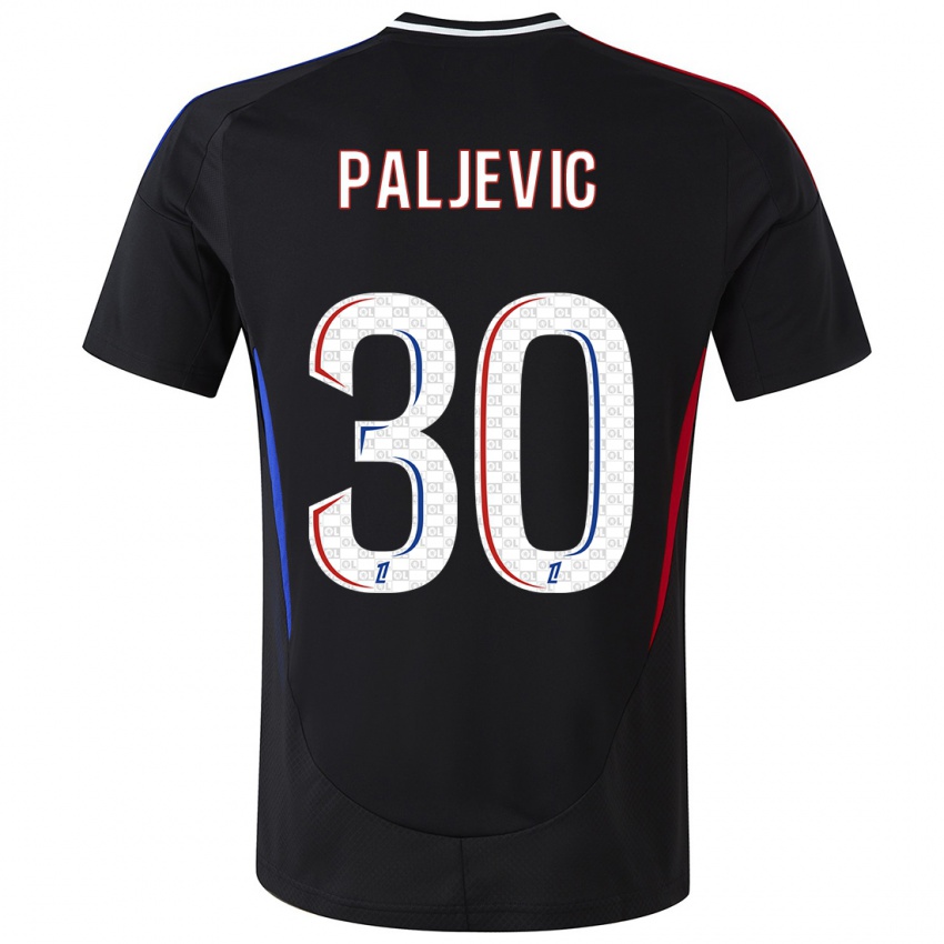 Kinder Alyssia Paljevic #30 Schwarz Auswärtstrikot Trikot 2024/25 T-Shirt Schweiz