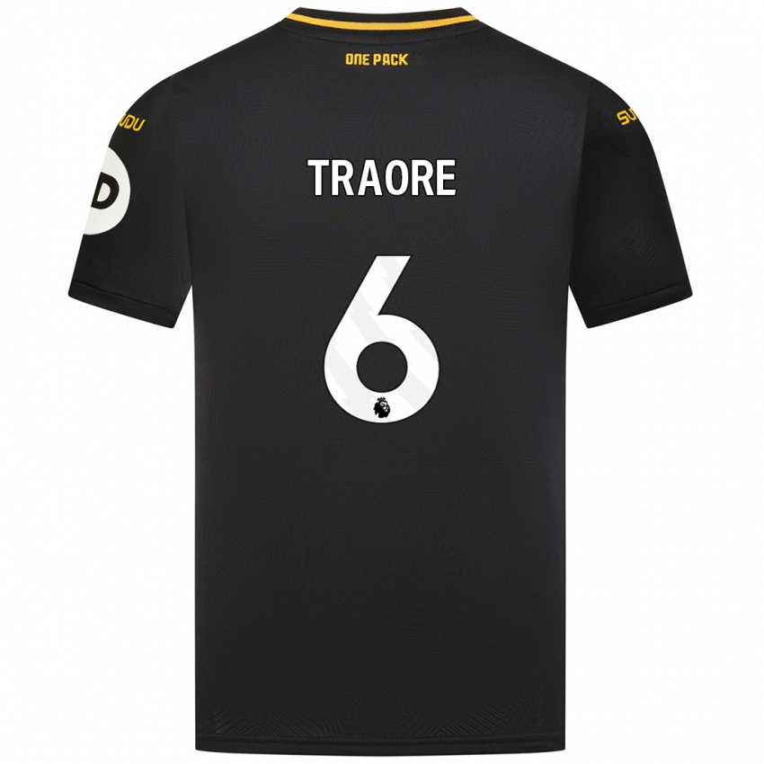 Kinder Boubacar Traoré #6 Schwarz Auswärtstrikot Trikot 2024/25 T-Shirt Schweiz