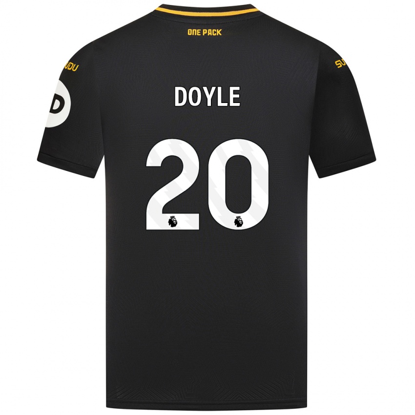 Kinder Tommy Doyle #20 Schwarz Auswärtstrikot Trikot 2024/25 T-Shirt Schweiz