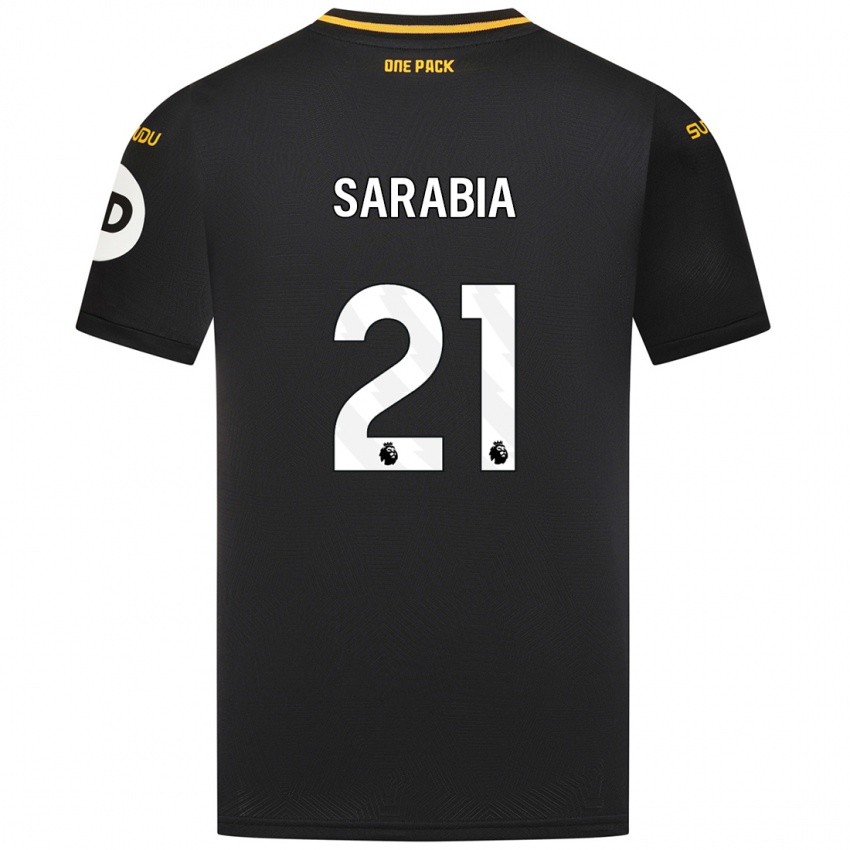 Kinder Pablo Sarabia #21 Schwarz Auswärtstrikot Trikot 2024/25 T-Shirt Schweiz