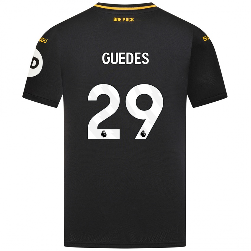 Kinder Goncalo Guedes #29 Schwarz Auswärtstrikot Trikot 2024/25 T-Shirt Schweiz