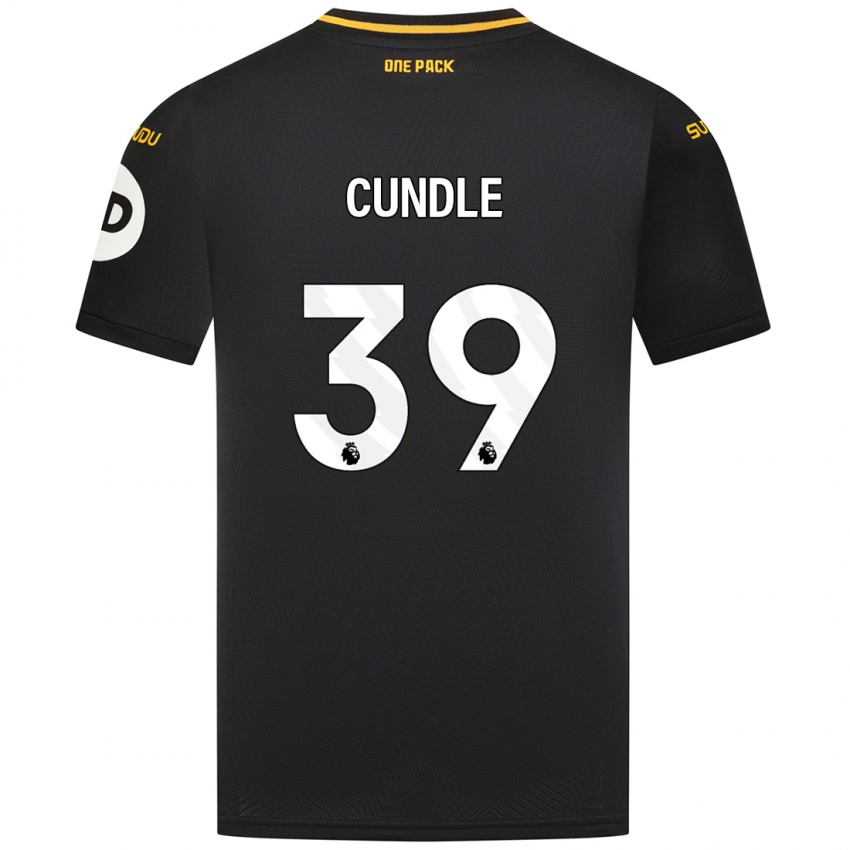 Kinder Luke Cundle #39 Schwarz Auswärtstrikot Trikot 2024/25 T-Shirt Schweiz