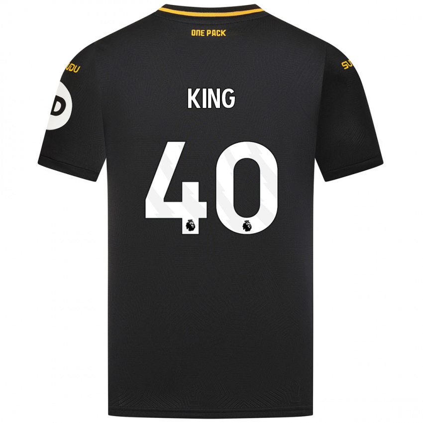 Kinder Tom King #40 Schwarz Auswärtstrikot Trikot 2024/25 T-Shirt Schweiz