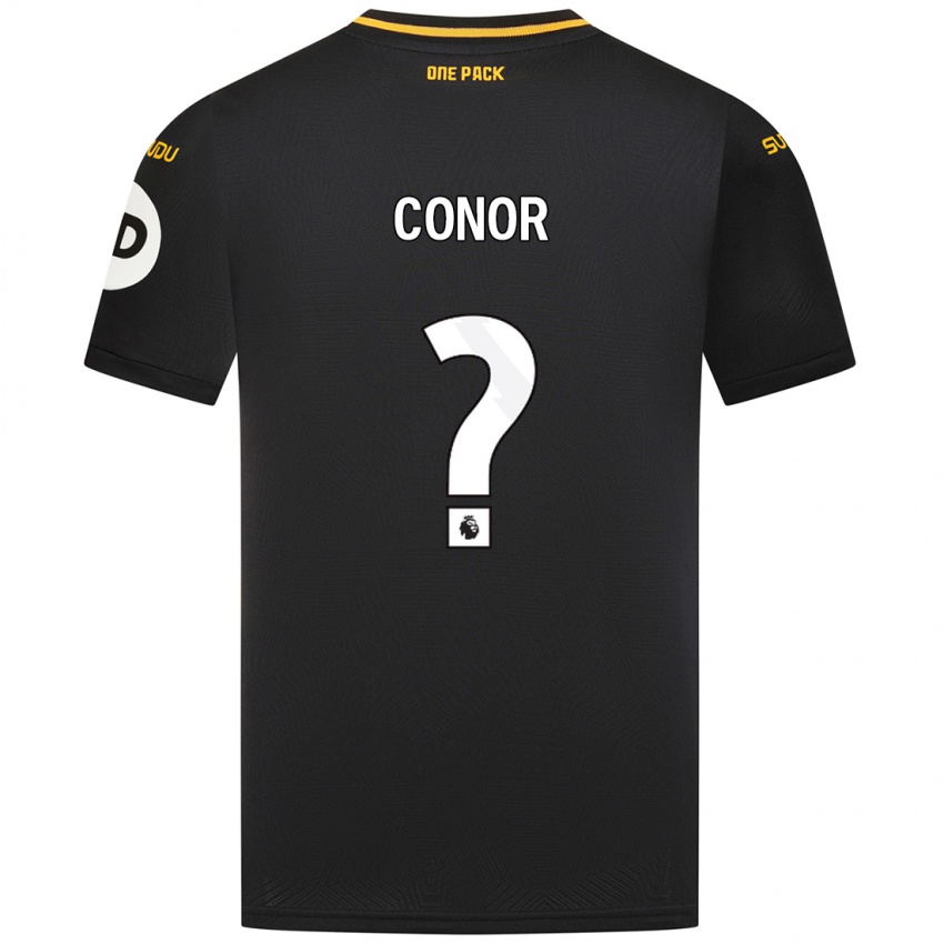 Kinder Conor Mcleod #0 Schwarz Auswärtstrikot Trikot 2024/25 T-Shirt Schweiz